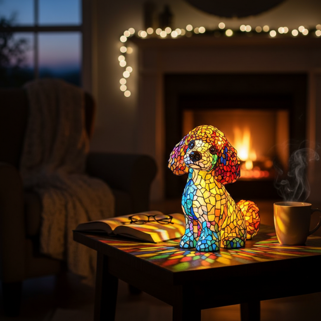 Lampada Artigianale – Aurora the Poodle of Eternal Gentle Glow