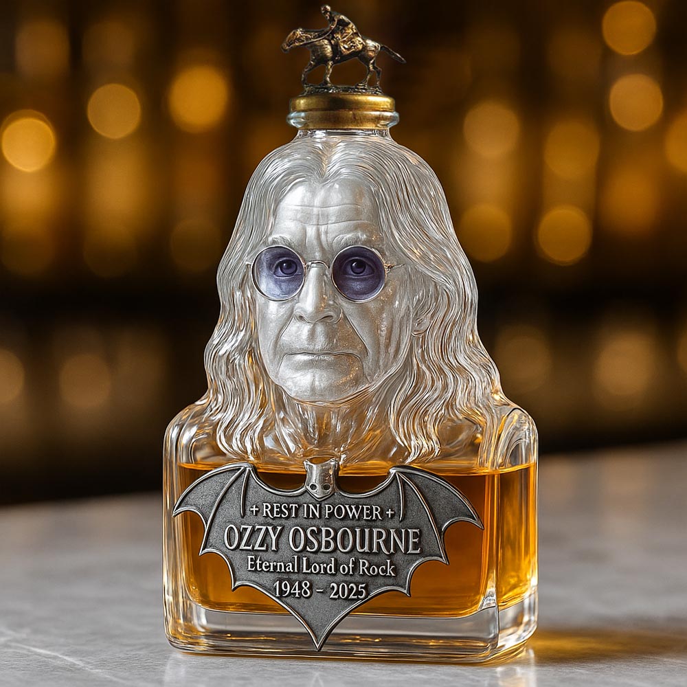 Immortalisé dans le Verre — Carafe à Whisky en Hommage à Ozzy Osbourne