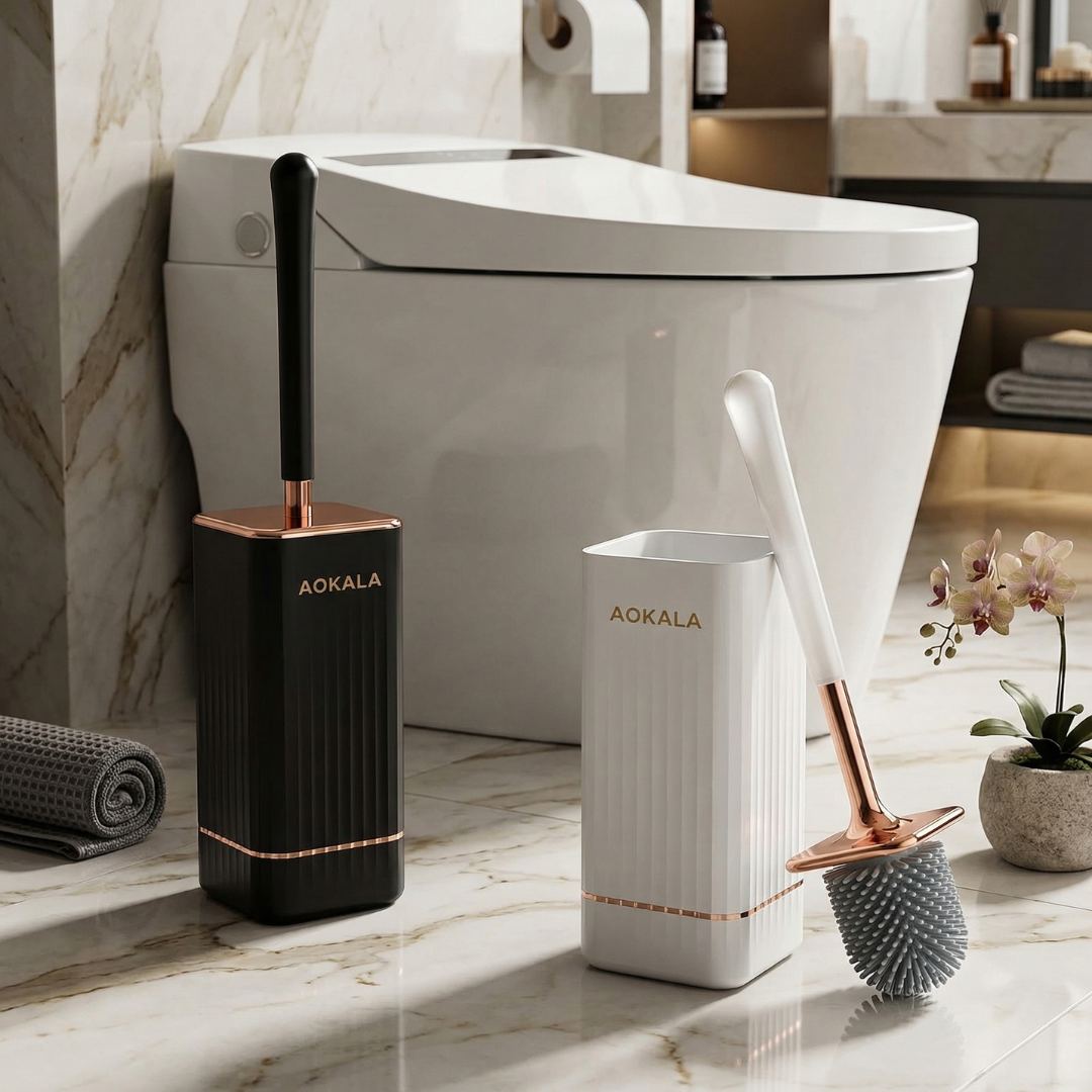 Ensemble de brosses de toilette en silicone LuxeSil™