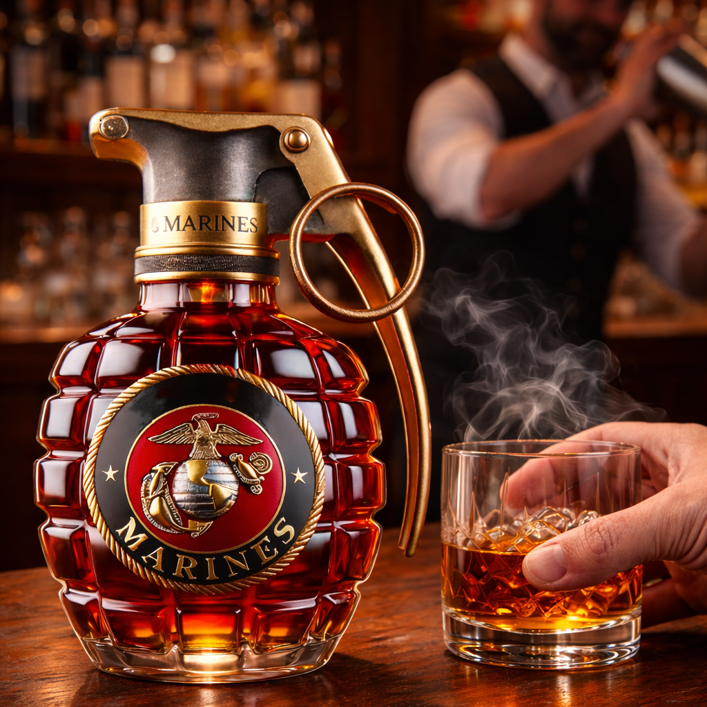 Bouteille de Whisky Grenade - L'Élégance de la Grenade