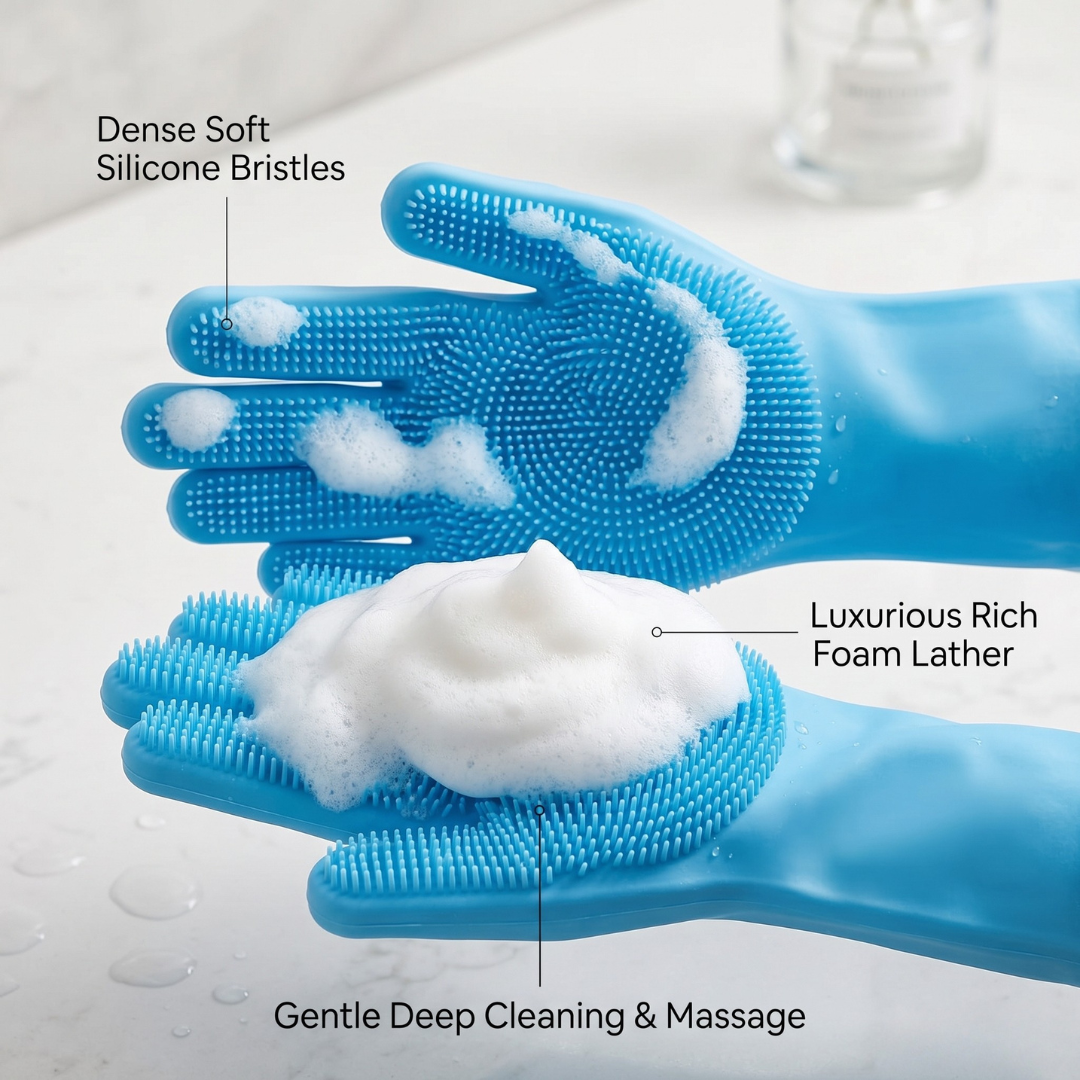 PawSpa™ Silicone Bath Gloves
