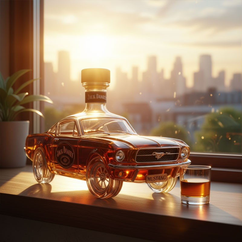 Whisky Mustang Flasche - Exklusive Edition
