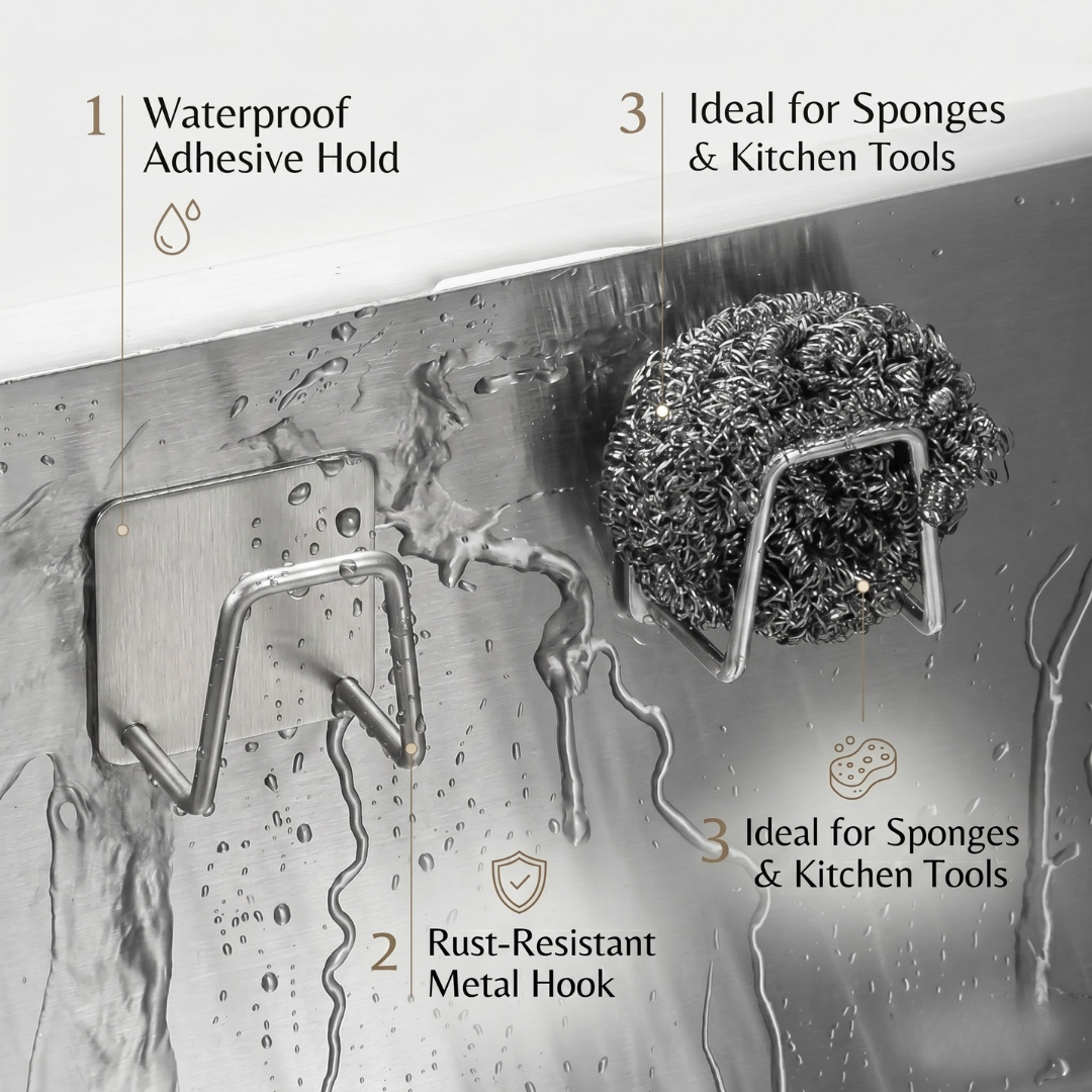 GripNest™ Kitchen Sponge Holder