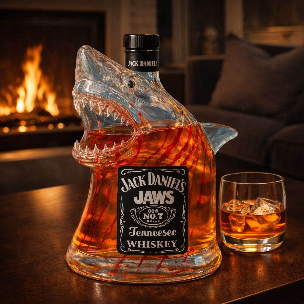 Carafe à Whisky Requin - Design Audacieux