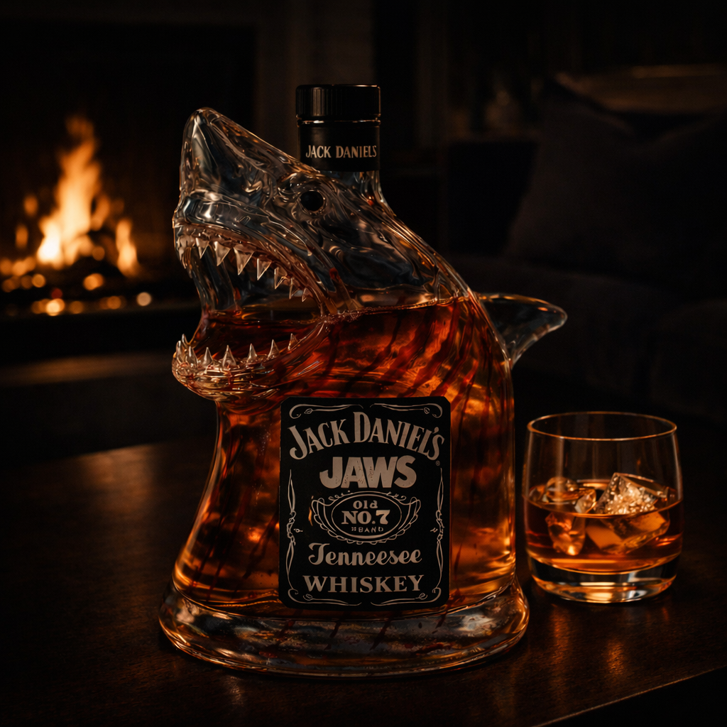 Carafe à Whisky Requin - Design Audacieux