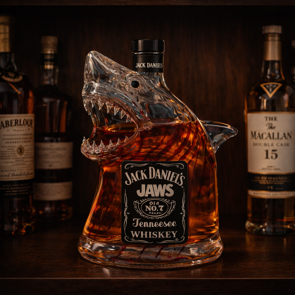 Carafe à Whisky Requin - Design Audacieux