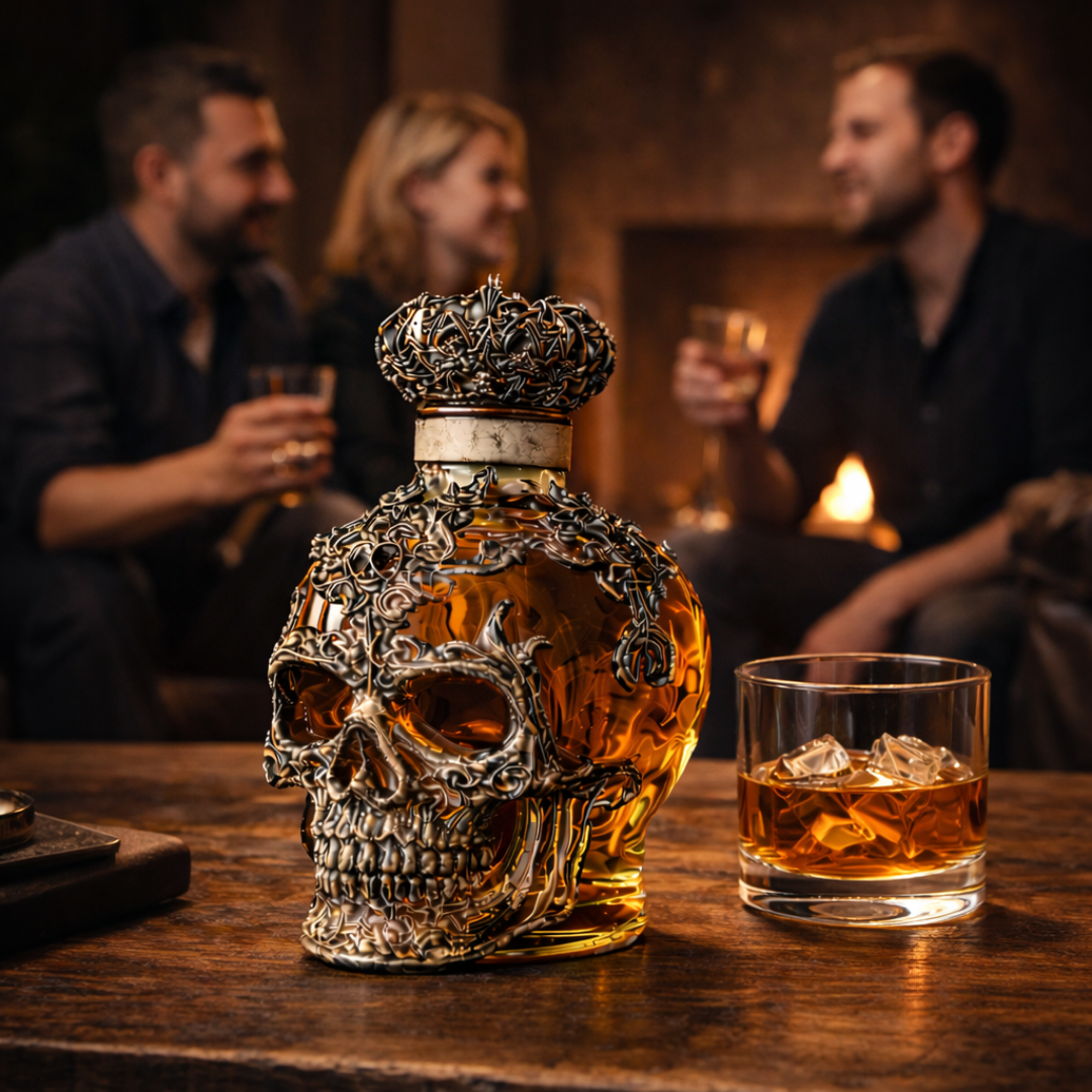 Whiskyflasche - Totenkopf-Edition