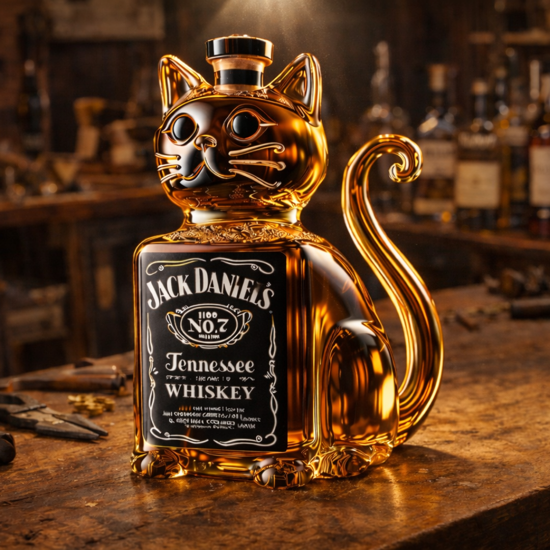 Whiskyflasche – Katzen-Edition