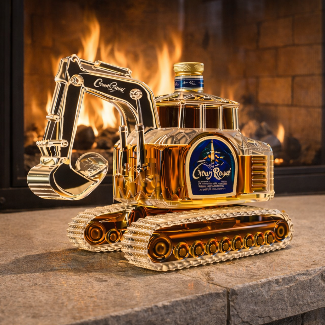 Whiskyflasche – Bagger-Edition: Die Essenz der Kraft