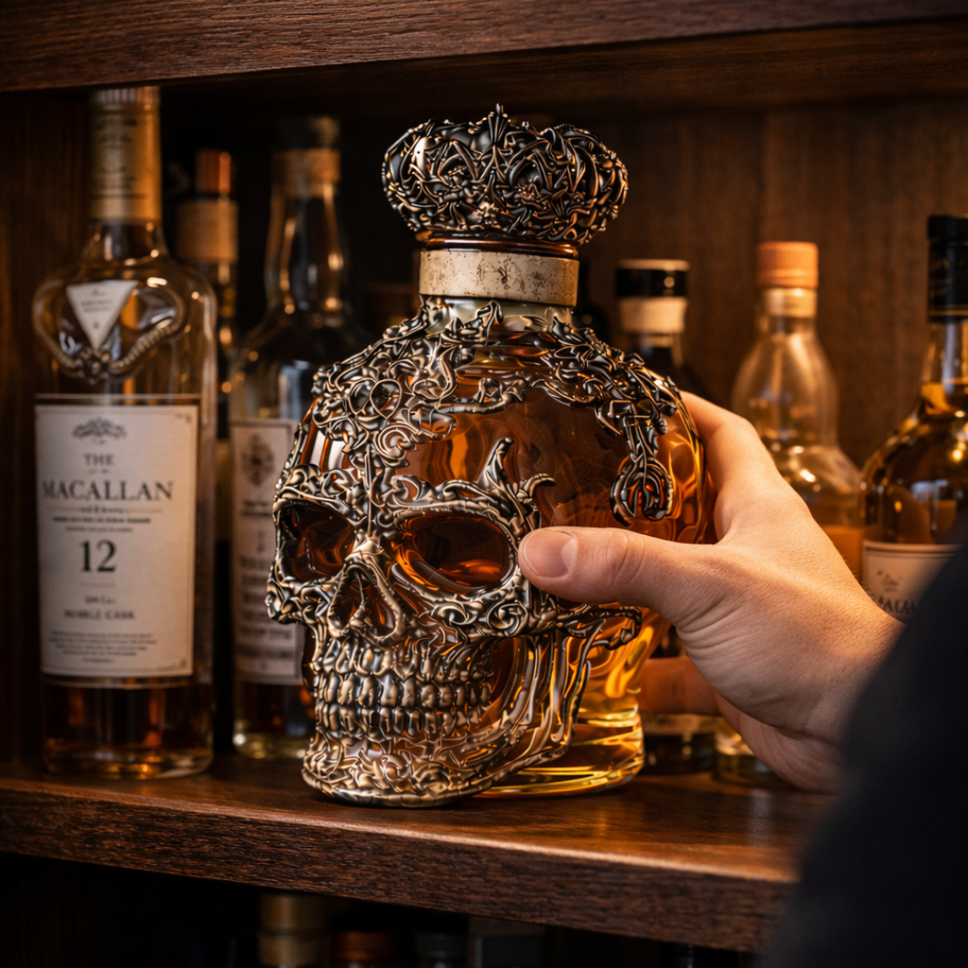 Whiskyflasche - Totenkopf-Edition