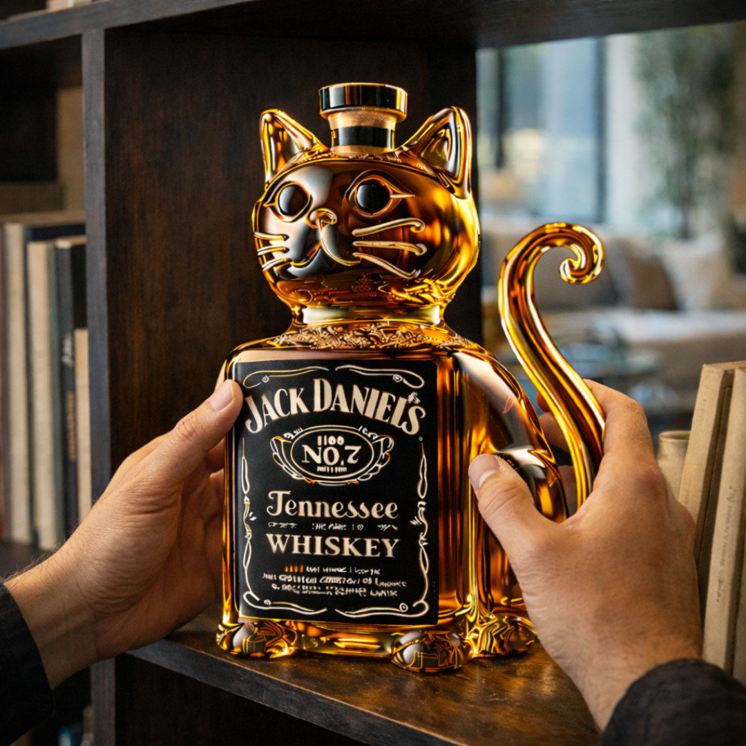 Whiskyflasche – Katzen-Edition
