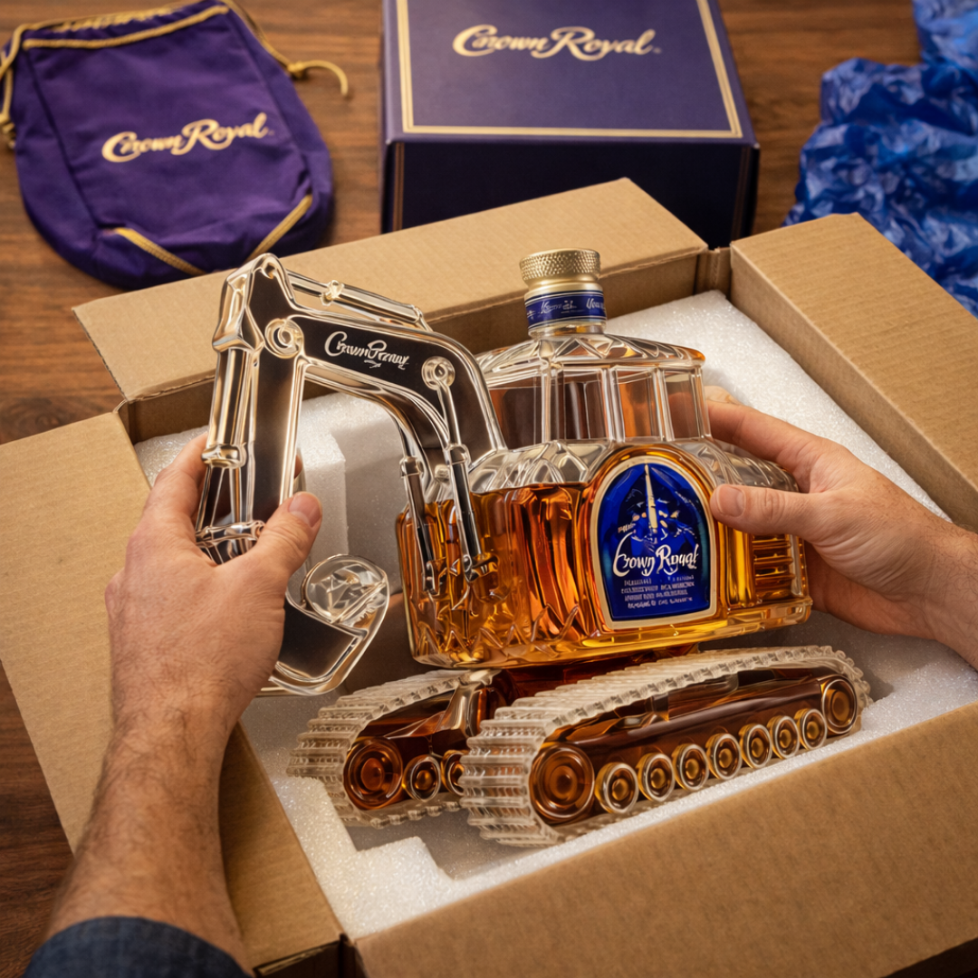 Whiskyflasche – Bagger-Edition: Die Essenz der Kraft