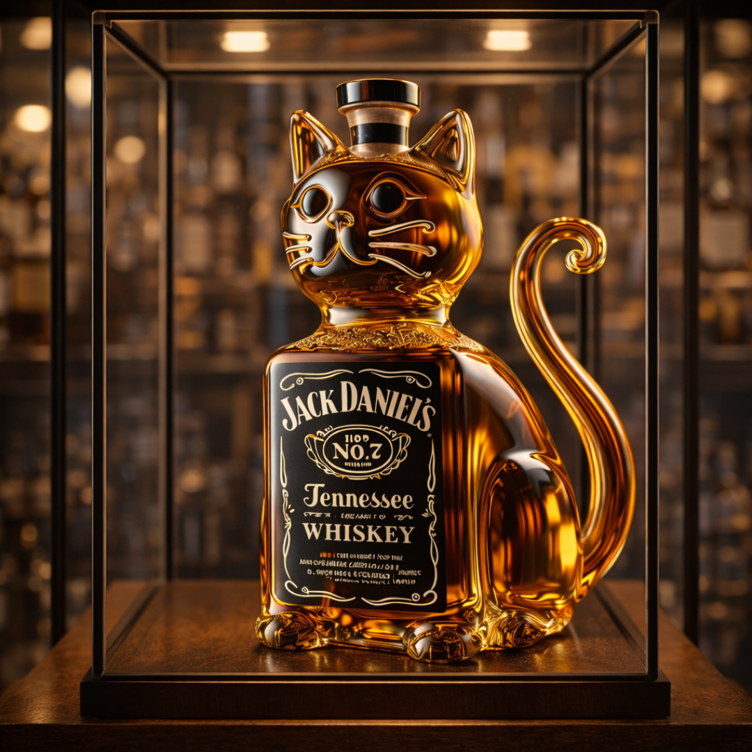 Whiskyflasche – Katzen-Edition