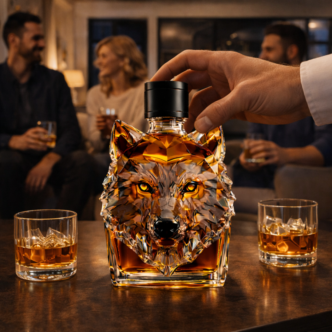 Whiskykaraffe "Wolfskopf" - Exklusive Edition