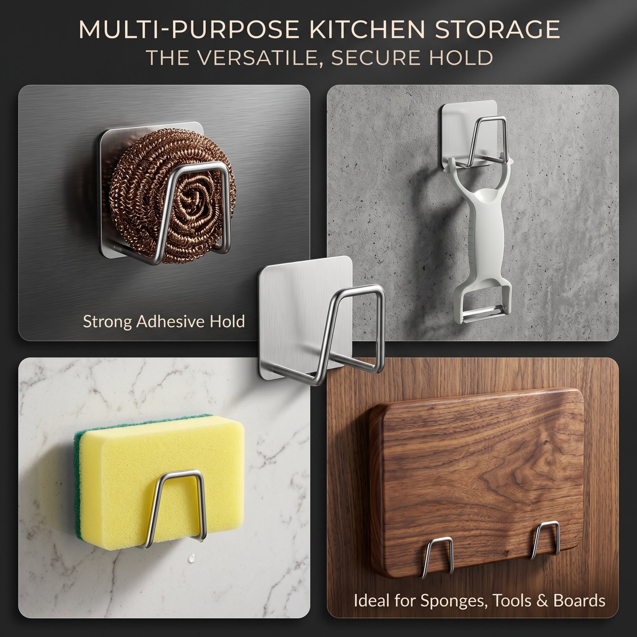 GripNest™ Kitchen Sponge Holder