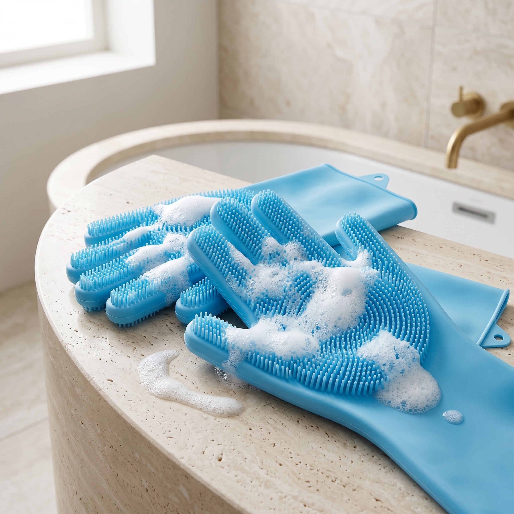 PawSpa™ Silicone Bath Gloves