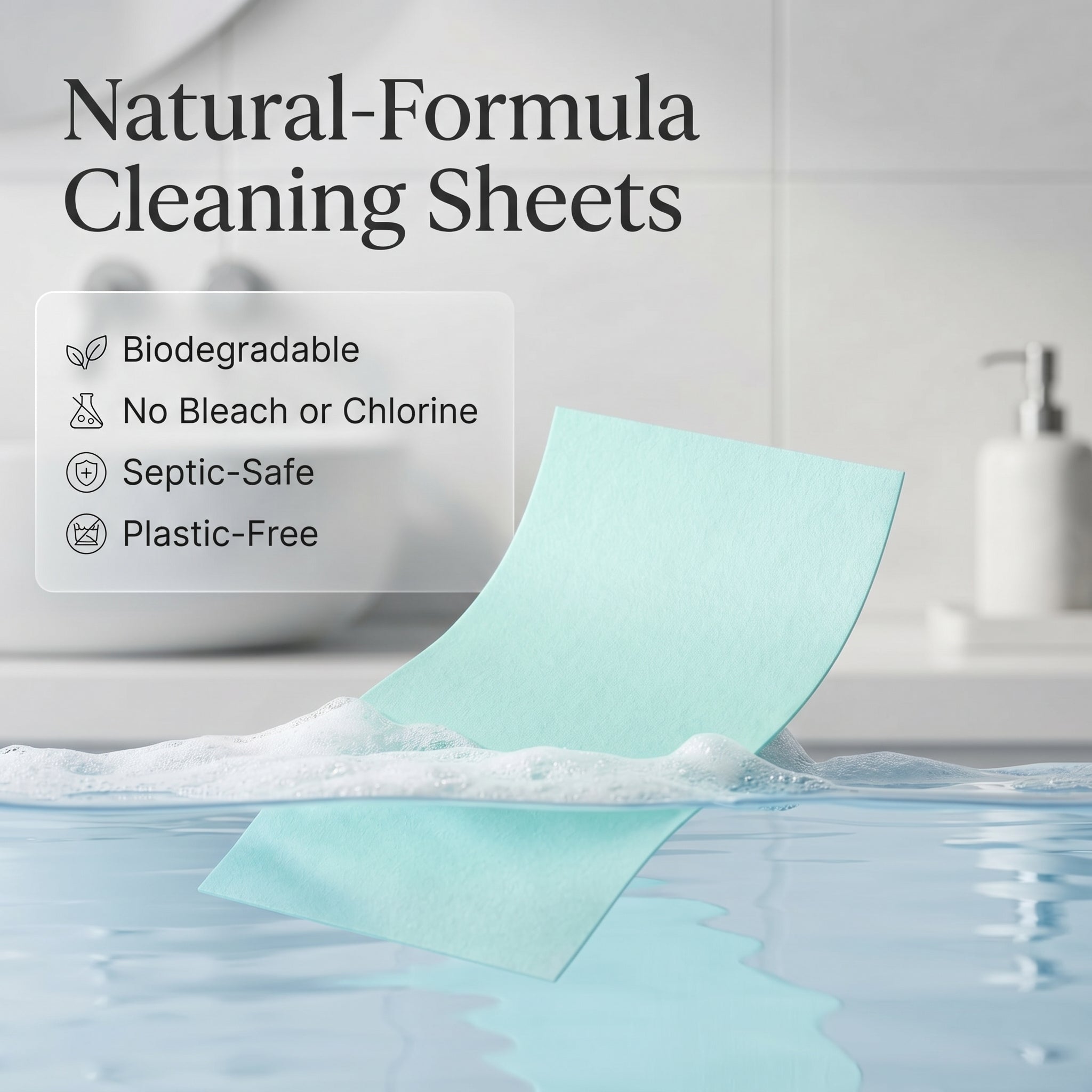FreshDrop™ Toilet Cleaning Sheets
