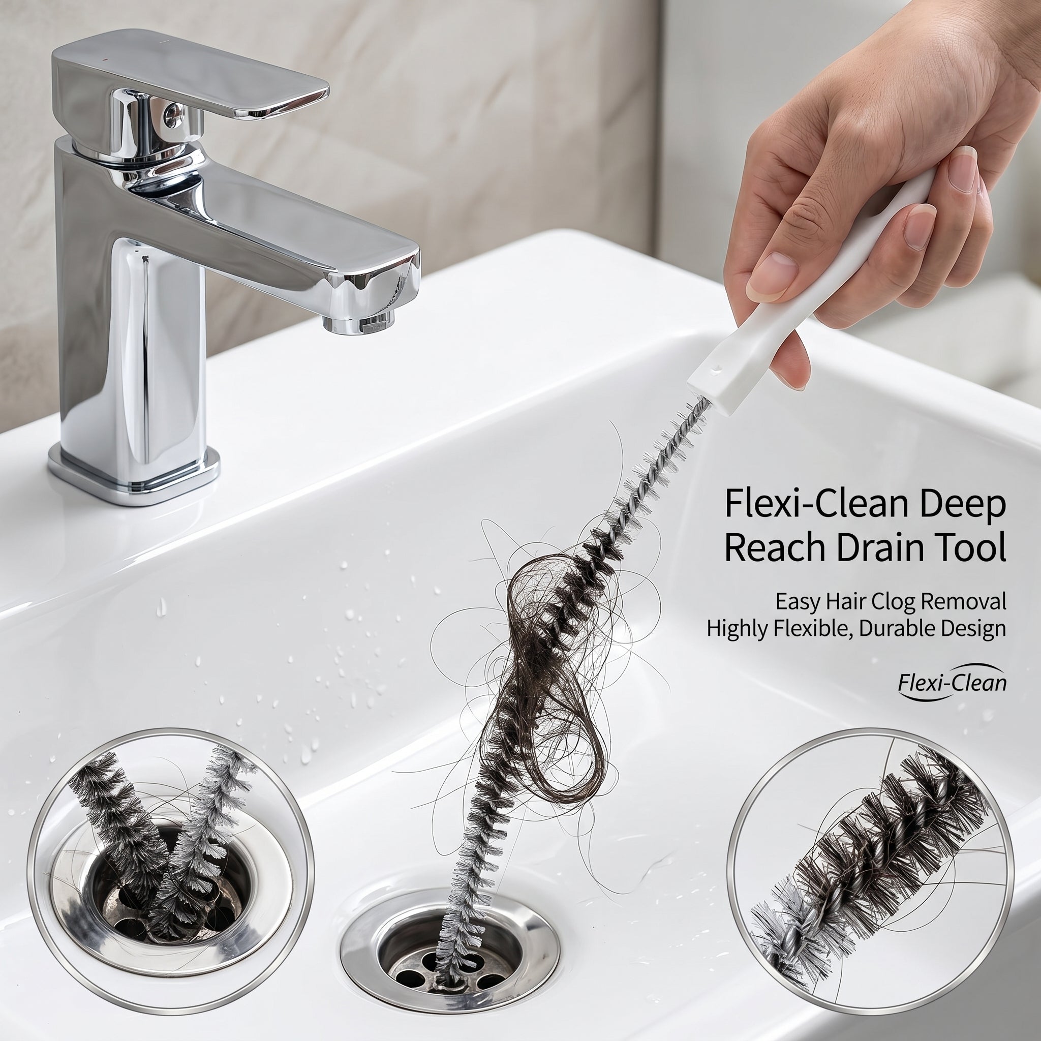 PipeReach™ Flexible Abflussbürste