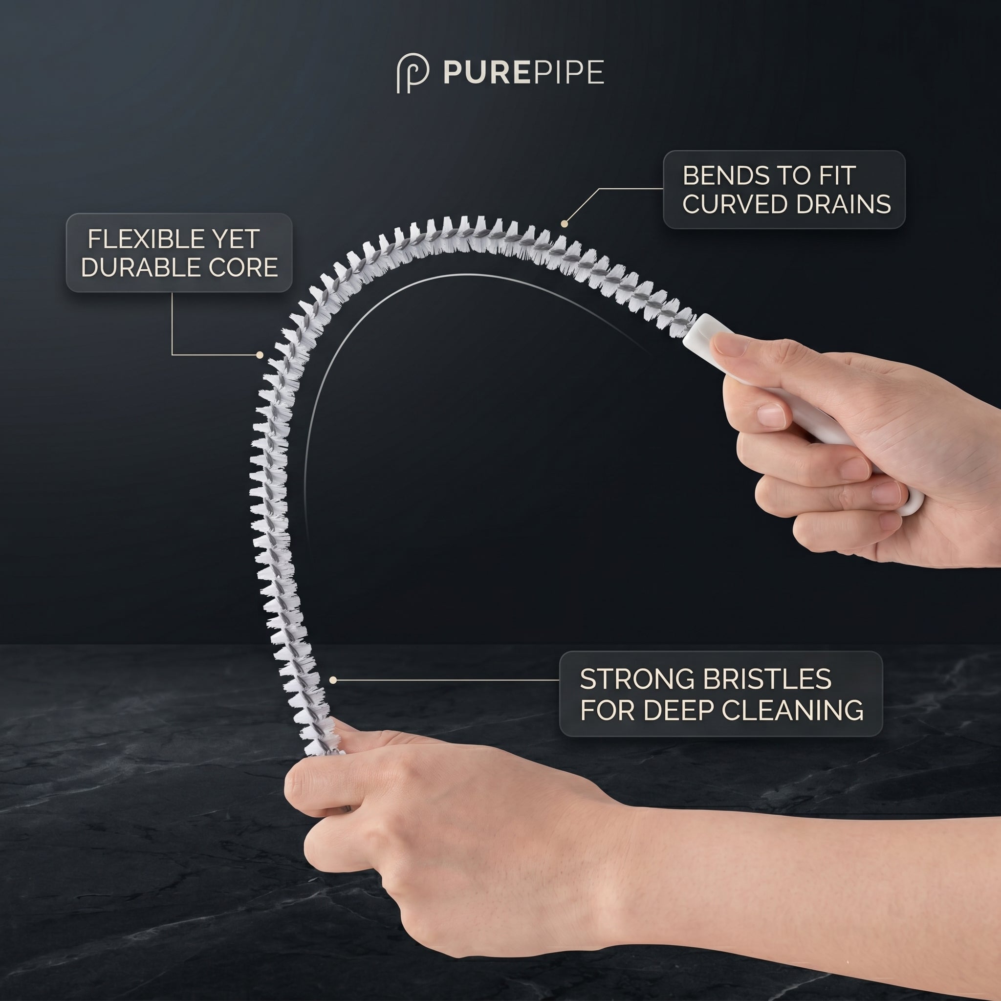 PipeReach™ Flexible Abflussbürste