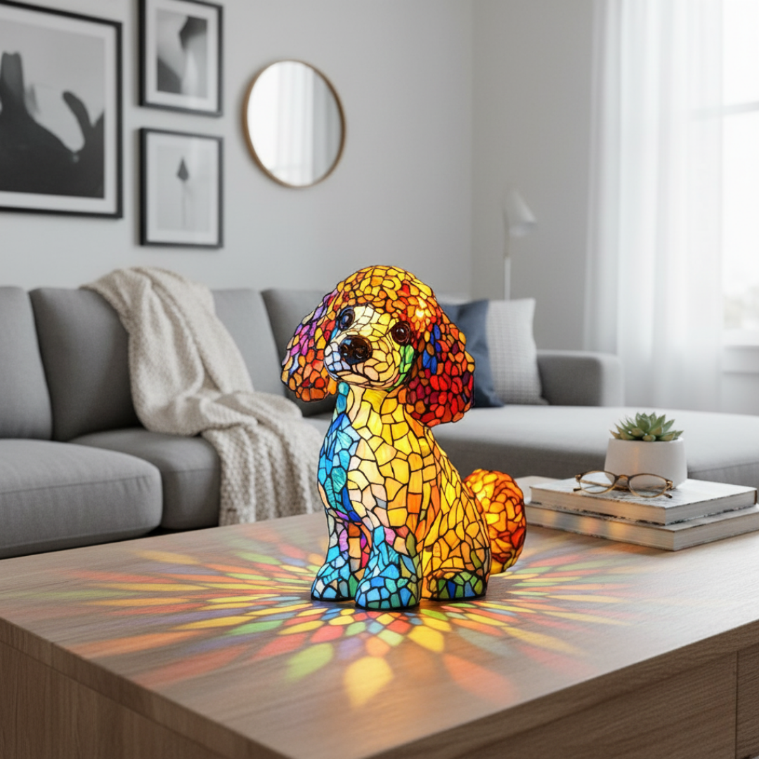 Lampada Artigianale – Aurora the Poodle of Eternal Gentle Glow
