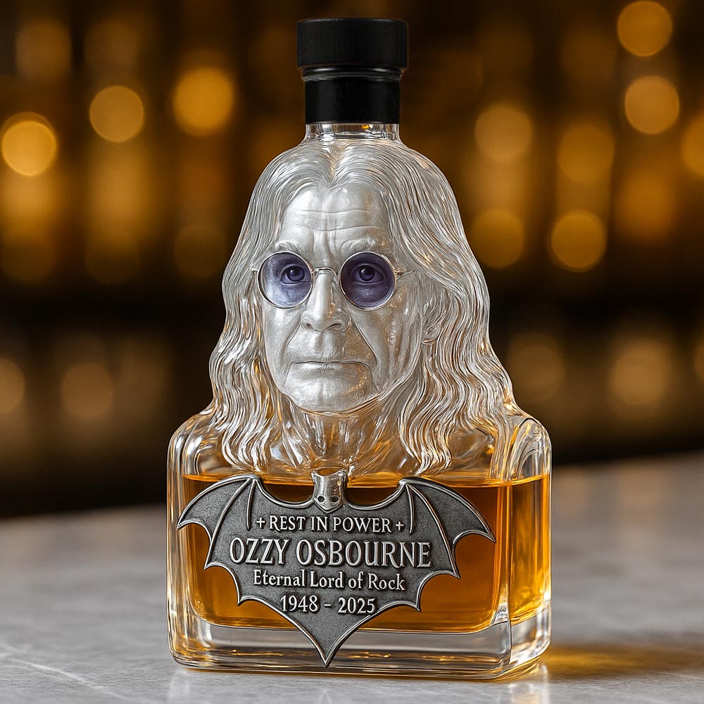 Immortalisé dans le Verre — Carafe à Whisky en Hommage à Ozzy Osbourne