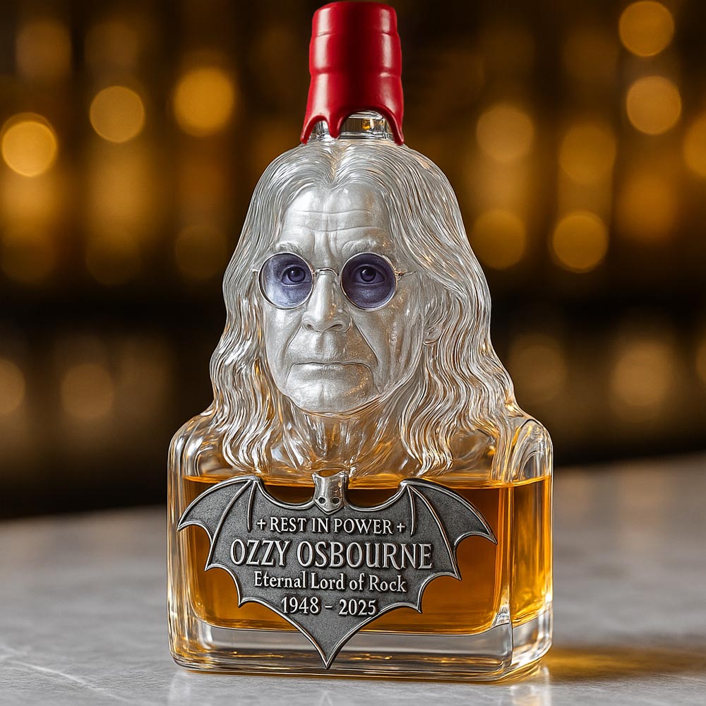 Immortalisé dans le Verre — Carafe à Whisky en Hommage à Ozzy Osbourne