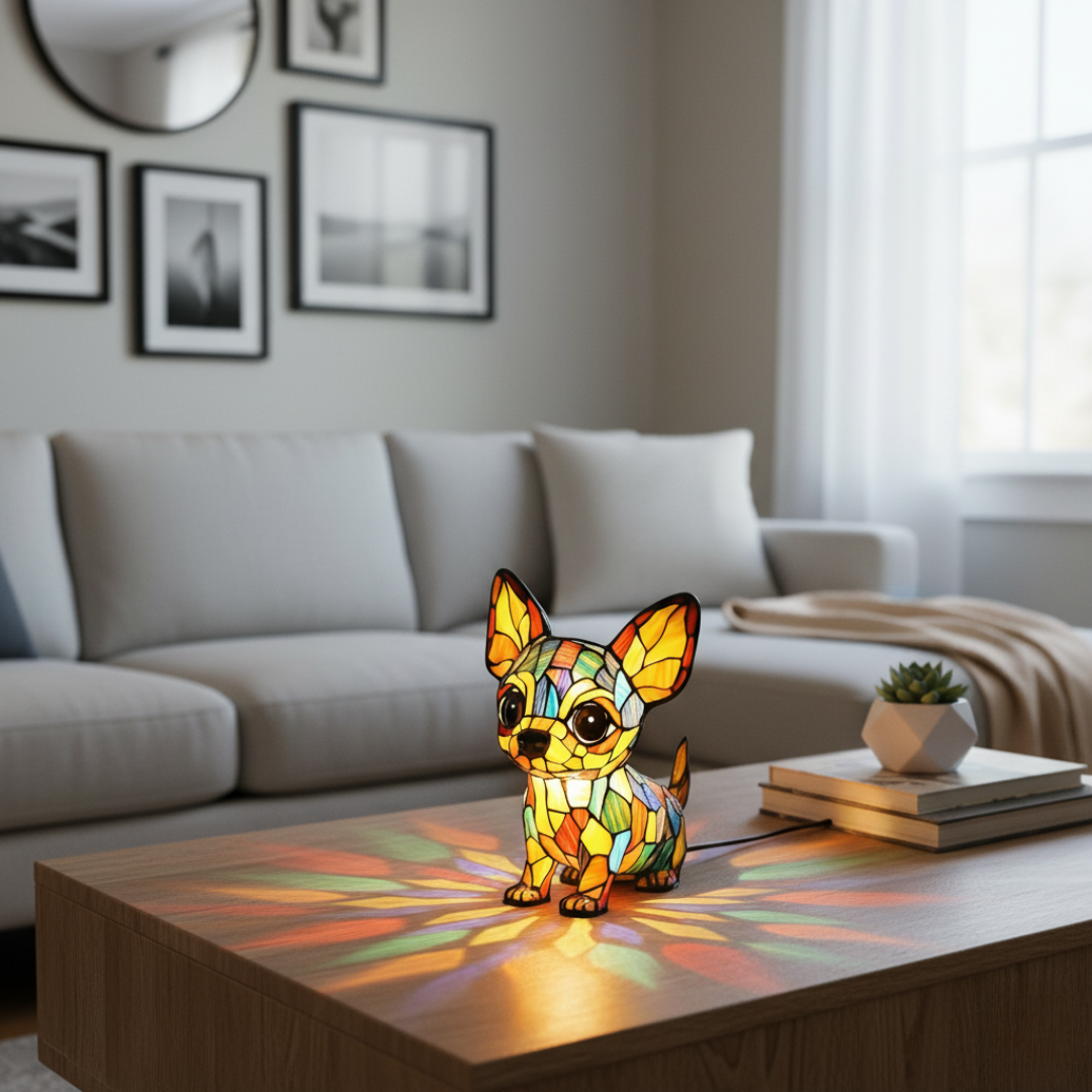 Lampada Artigianale – Charming Chihuahua-Shaped Pendant