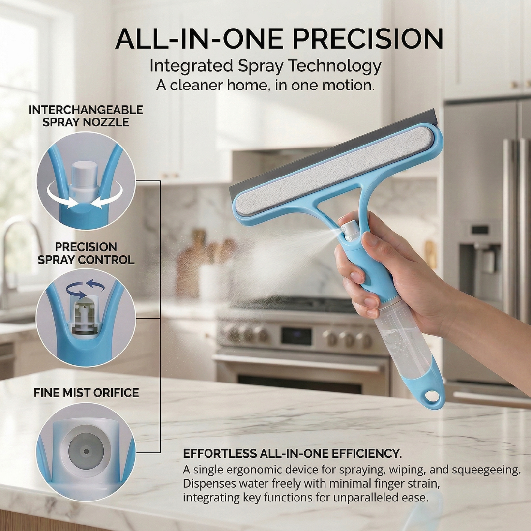 SpraySwipe™ 3-in-1 Window Cleaner