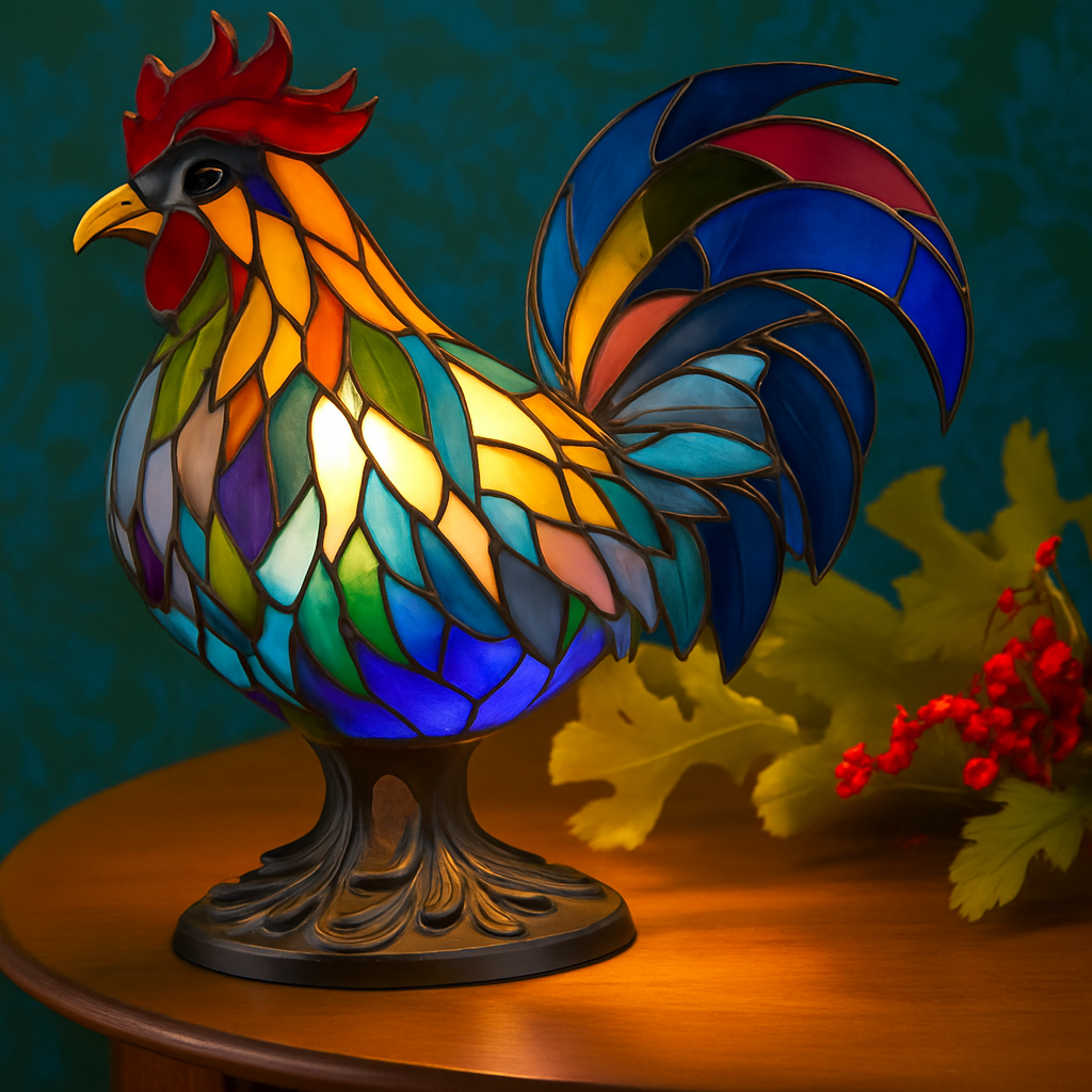 Lampada Artigianale – Ollie Colourful Rooster