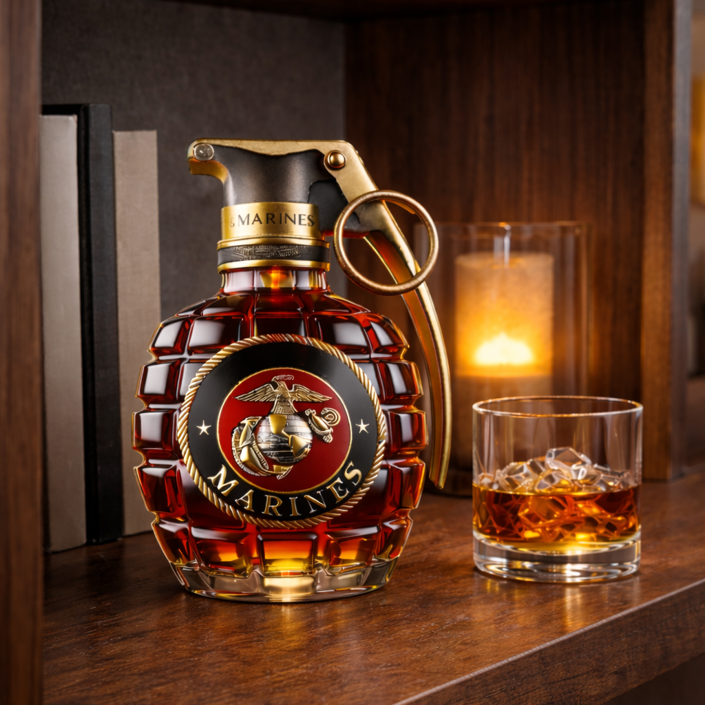 Bouteille de Whisky Grenade - L'Élégance de la Grenade