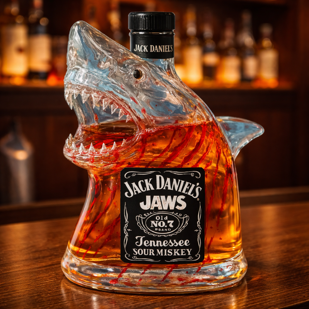 Carafe à Whisky Requin - Design Audacieux