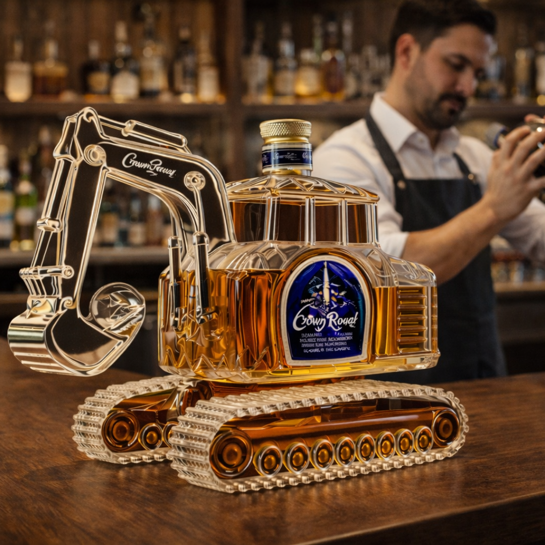 Whiskyflasche – Bagger-Edition: Die Essenz der Kraft