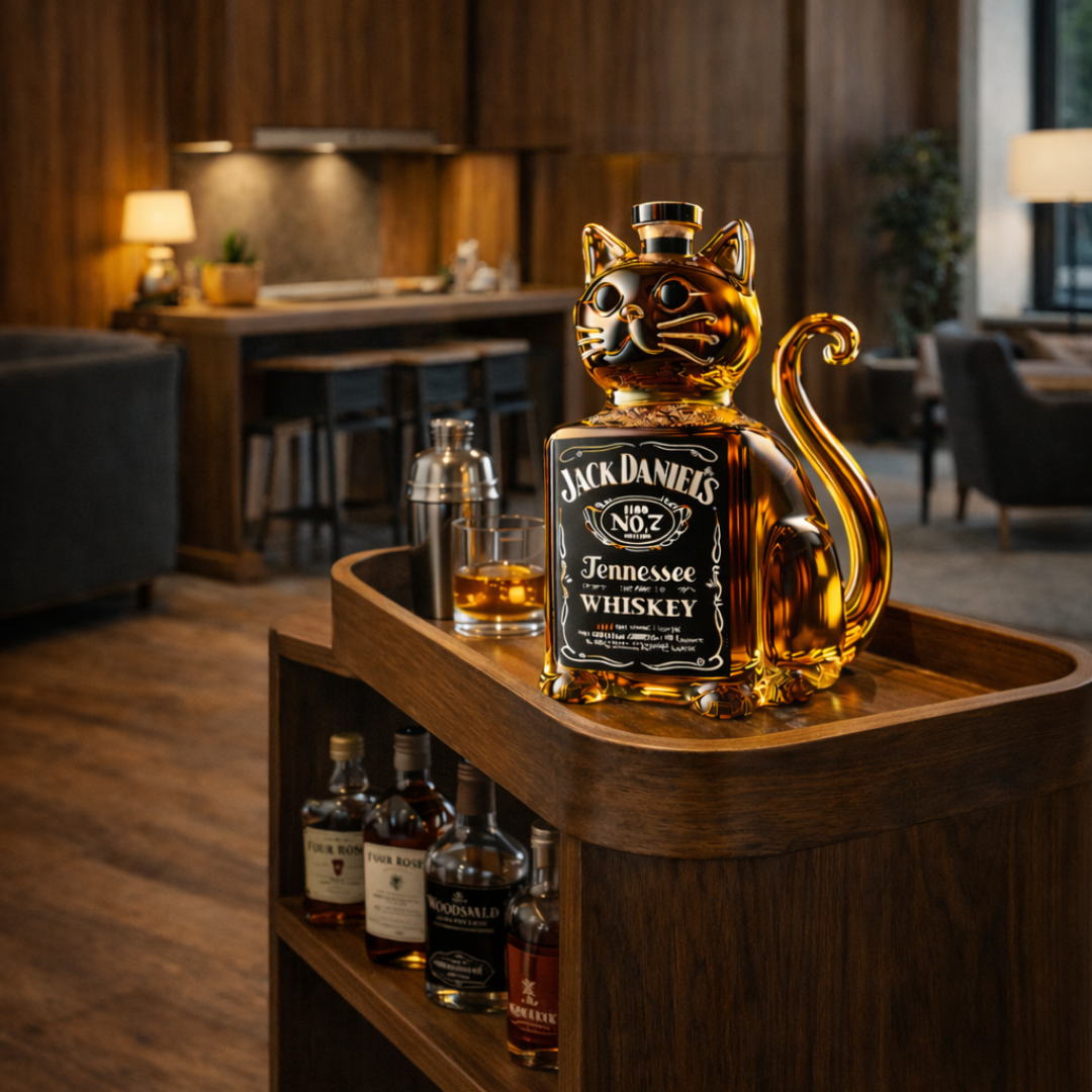 Whiskyflasche – Katzen-Edition