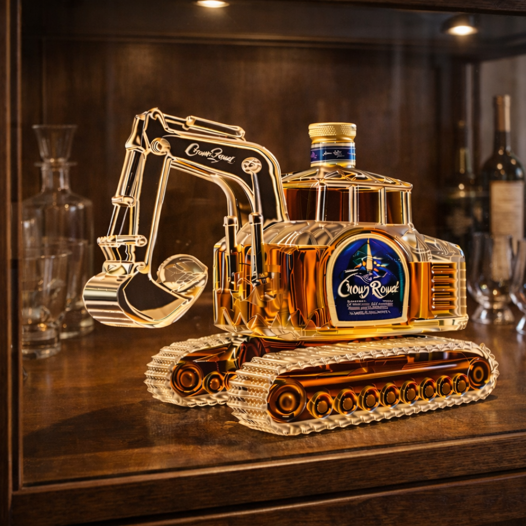 Whiskyflasche – Bagger-Edition: Die Essenz der Kraft