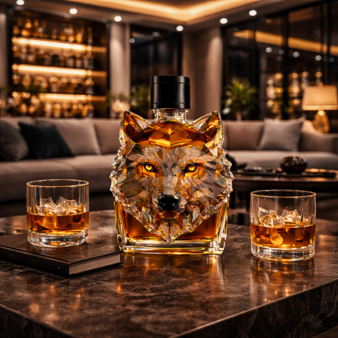 Whiskykaraffe "Wolfskopf" - Exklusive Edition