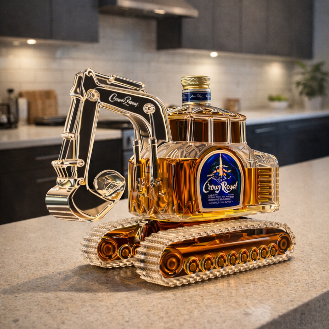 Whiskyflasche – Bagger-Edition: Die Essenz der Kraft