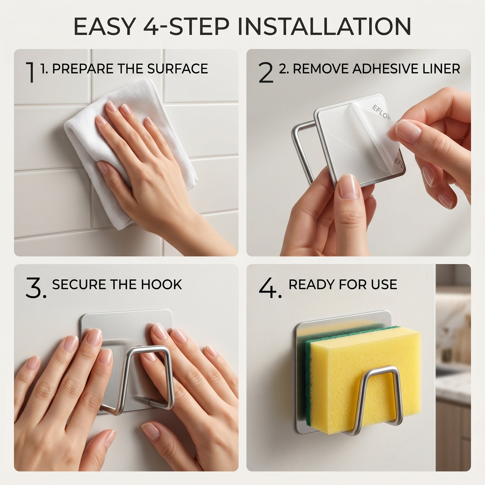 GripNest™ Kitchen Sponge Holder