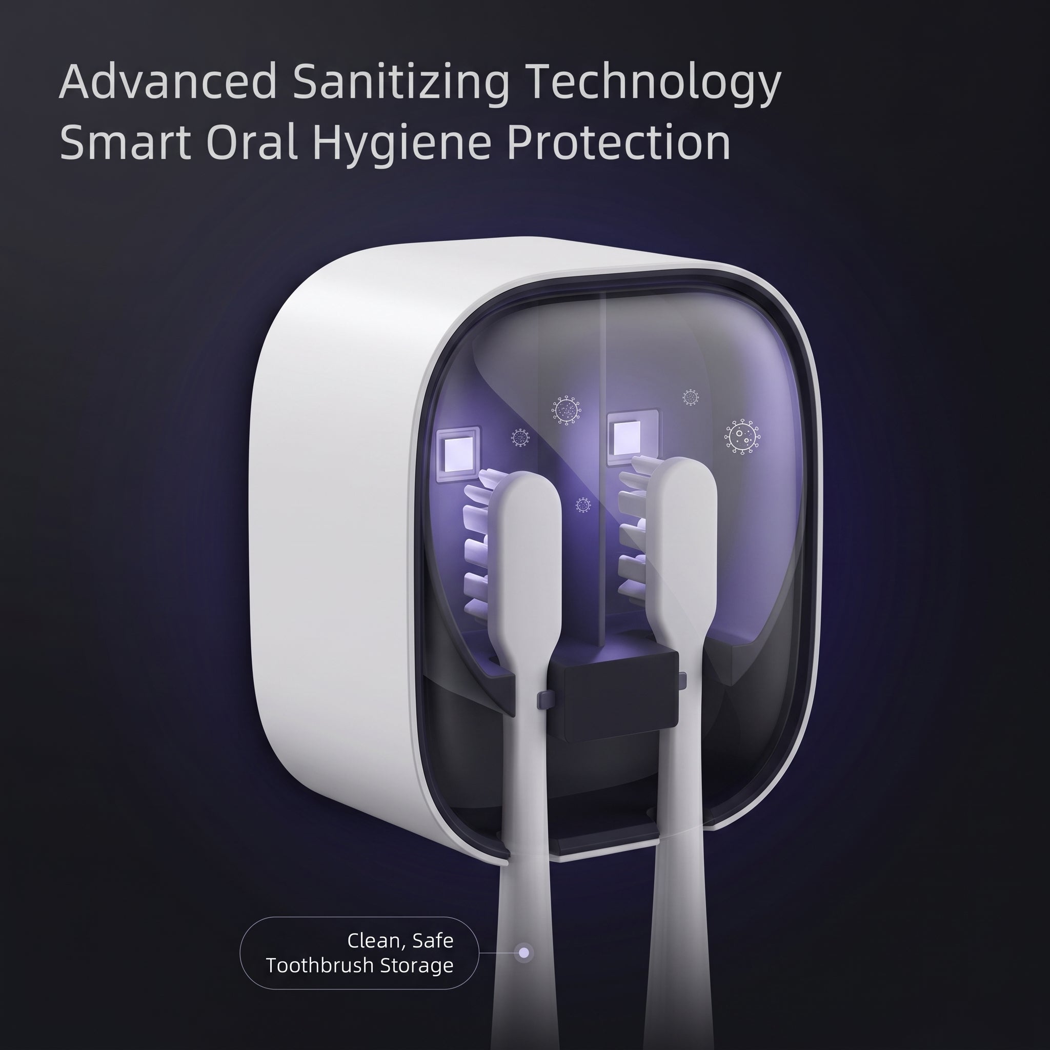 CleanAura™ UV Toothbrush Sanitizer