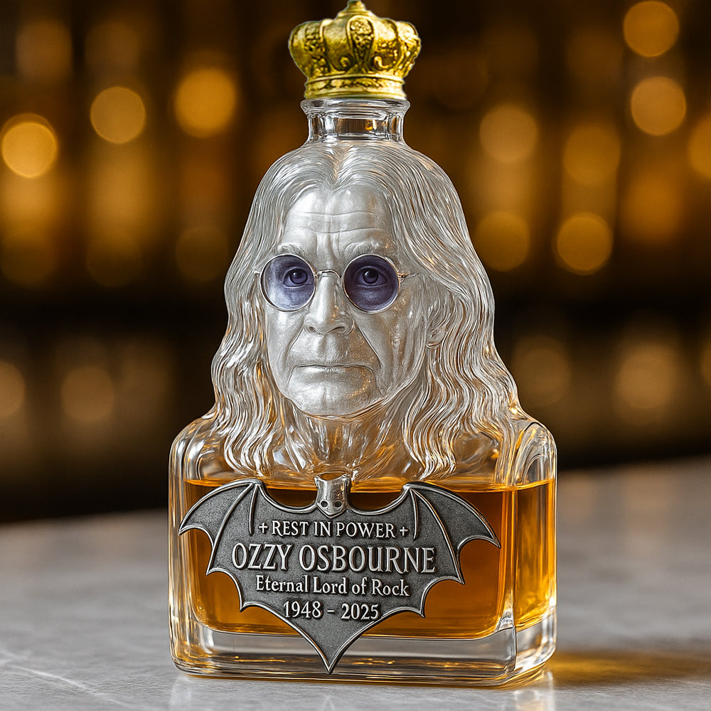 Immortalisé dans le Verre — Carafe à Whisky en Hommage à Ozzy Osbourne