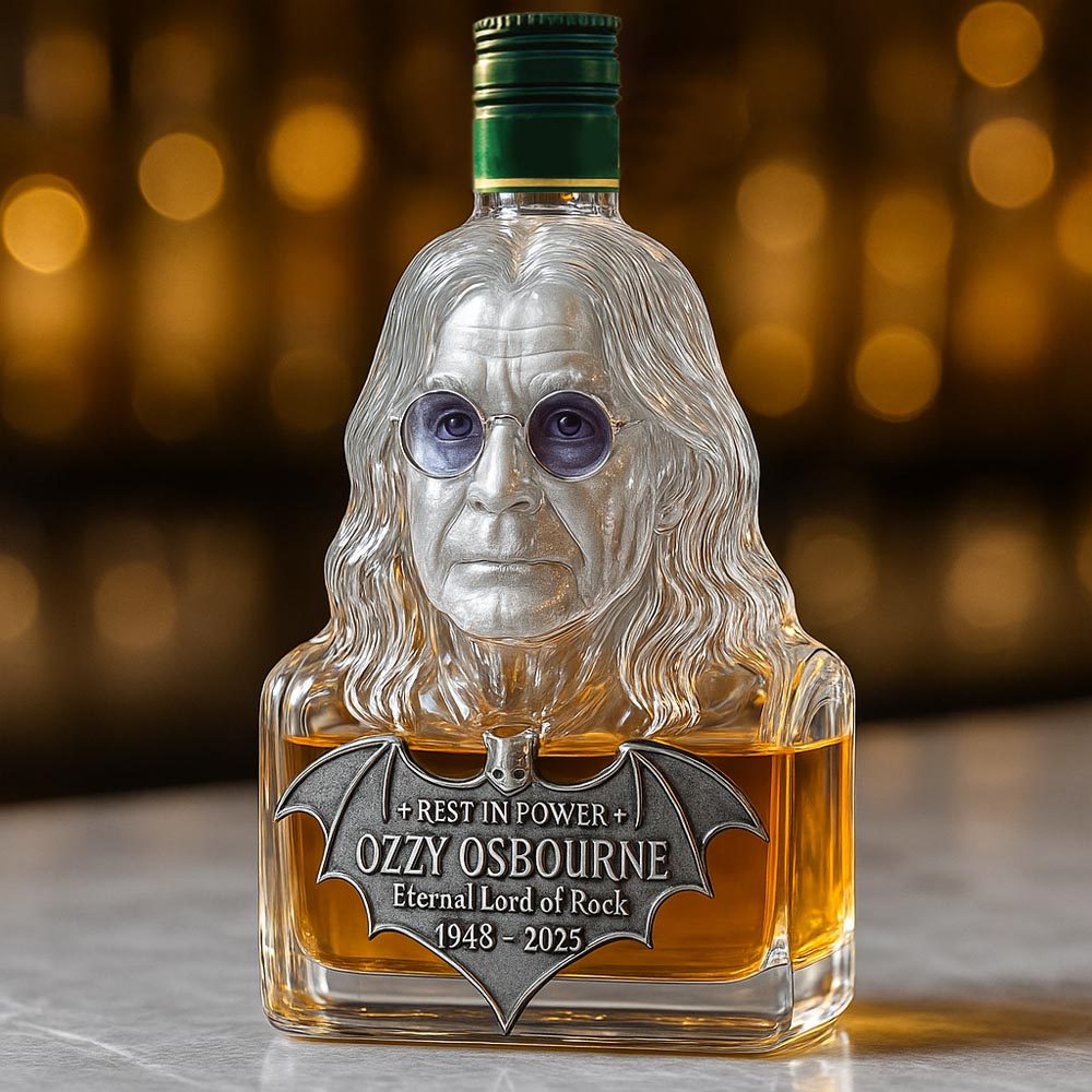 Immortalisé dans le Verre — Carafe à Whisky en Hommage à Ozzy Osbourne