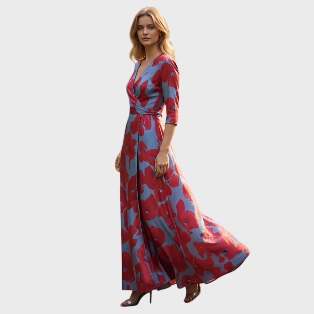 Alma - Robe Élégante Femme à Manches